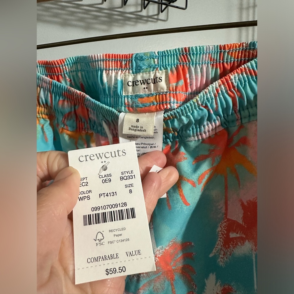 Crewcuts Boys Swim Trunks Size 8